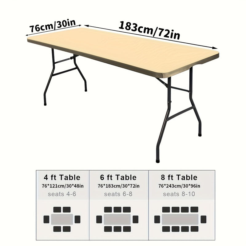 Nappe Ajustée en Spandex pour Tables Rectangulaires et Carrées