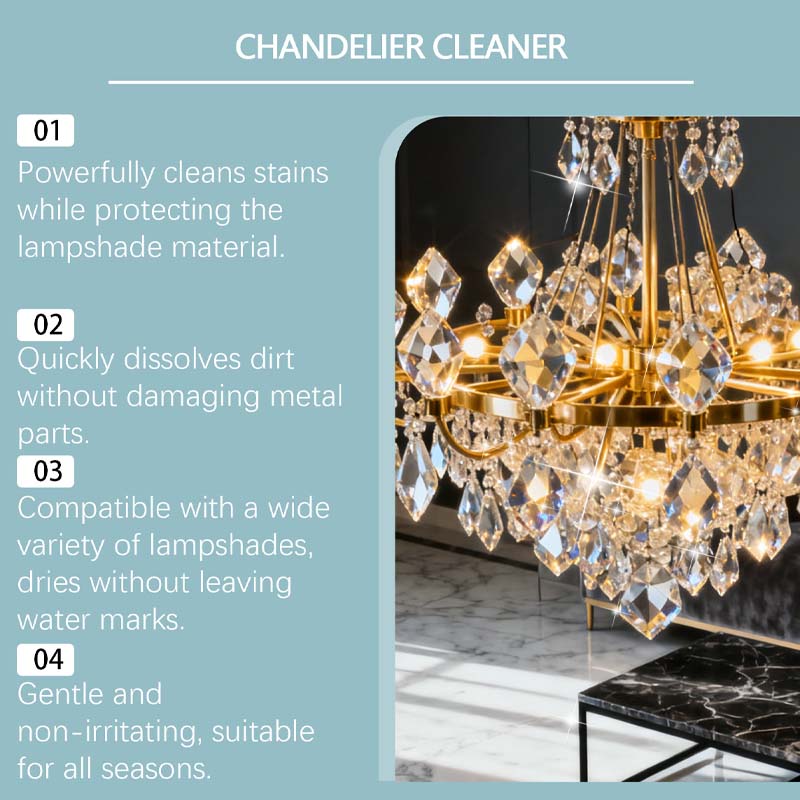 Nettoyant en spray pour luminaires | Élimination puissante des taches · Sans danger pour tous les matériaux, sans résidus · Protège le métal de l'oxydation · Convient pour