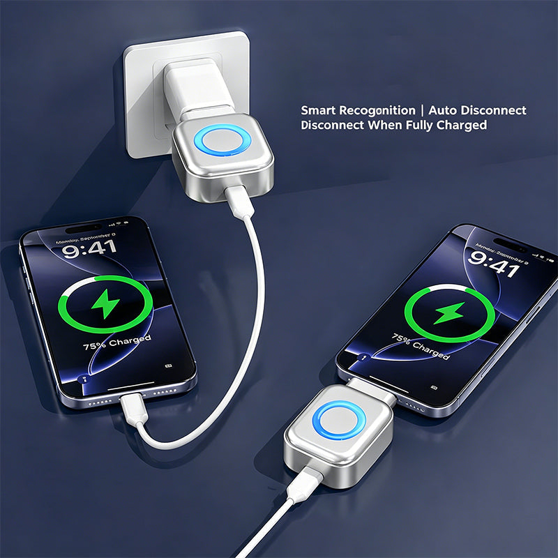 Éveil estival : Chargeur ultra-rapide 140W avec arrêt automatique IA – USB-C PD3.1 – Protection intelligente de la batterie – Universel pour iPhone, MacBook et