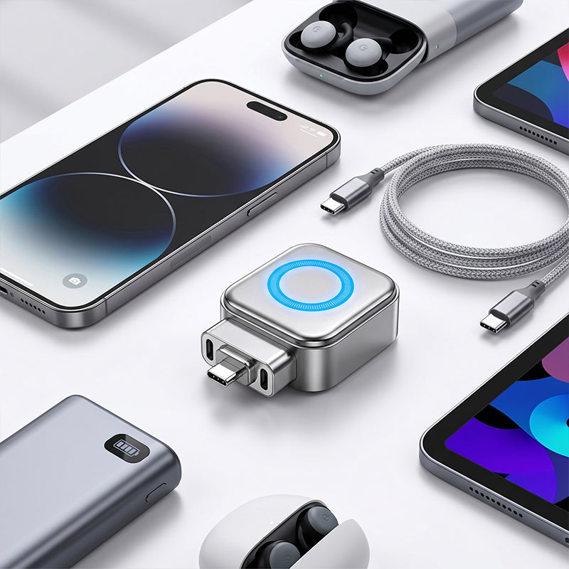 Éveil estival : Chargeur ultra-rapide 140W avec arrêt automatique IA – USB-C PD3.1 – Protection intelligente de la batterie – Universel pour iPhone, MacBook et