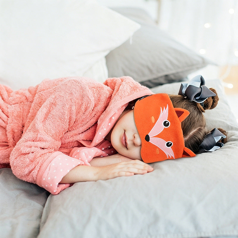 Bandeau Bluetooth 2026 pour enfants – 2 en 1 : bandeau doux et masque de sommeil. Parfait pour les voyages ou les siestes.