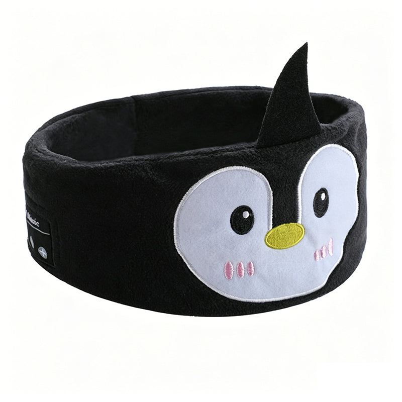 Bandeau Bluetooth 2026 pour enfants – 2 en 1 : bandeau doux et masque de sommeil. Parfait pour les voyages ou les siestes.