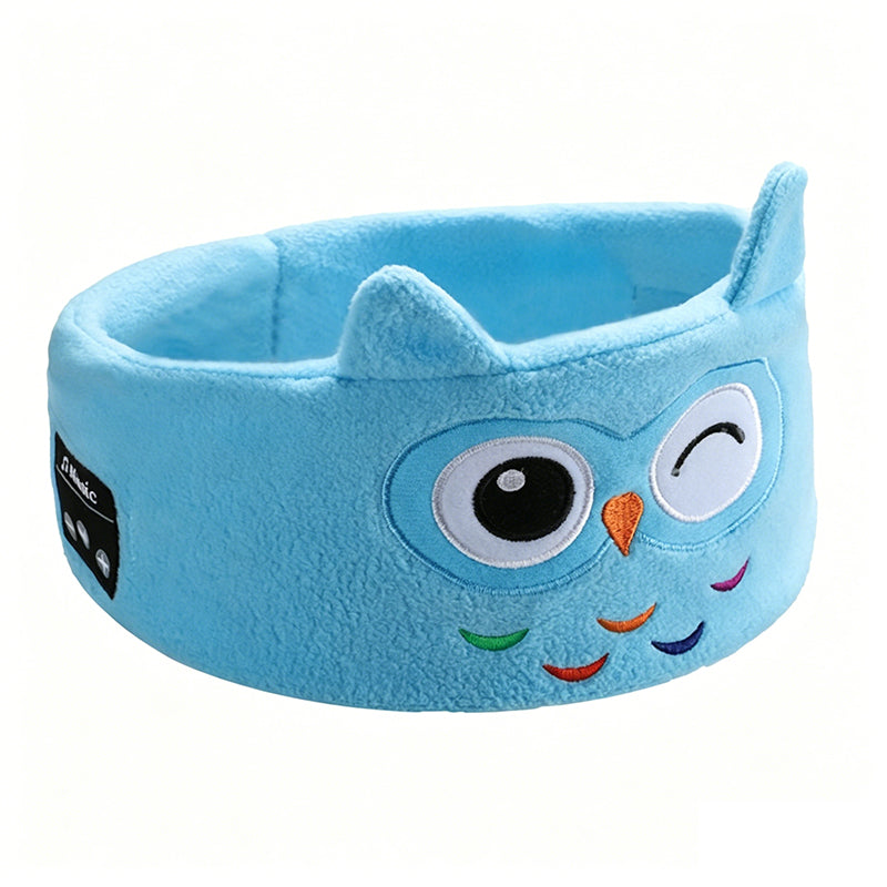 Bandeau Bluetooth 2026 pour enfants – 2 en 1 : bandeau doux et masque de sommeil. Parfait pour les voyages ou les siestes.