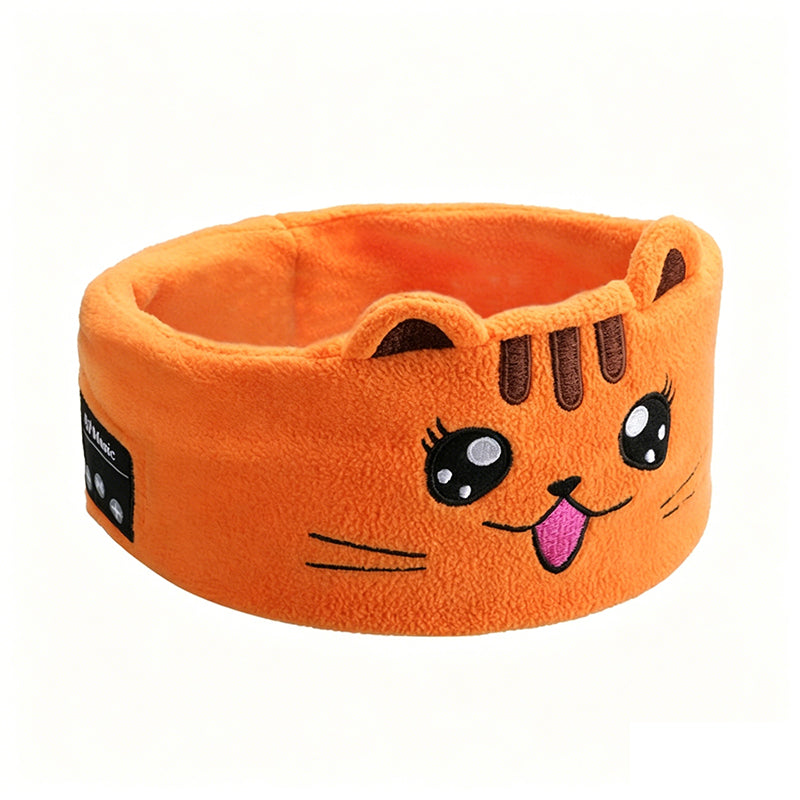Bandeau Bluetooth 2026 pour enfants – 2 en 1 : bandeau doux et masque de sommeil. Parfait pour les voyages ou les siestes.