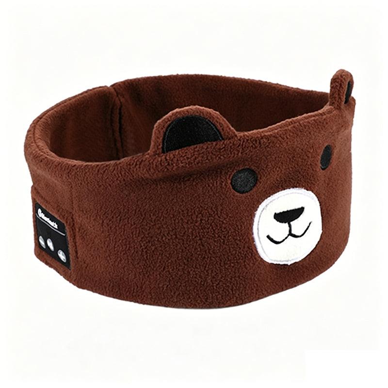 Bandeau Bluetooth 2026 pour enfants – 2 en 1 : bandeau doux et masque de sommeil. Parfait pour les voyages ou les siestes.