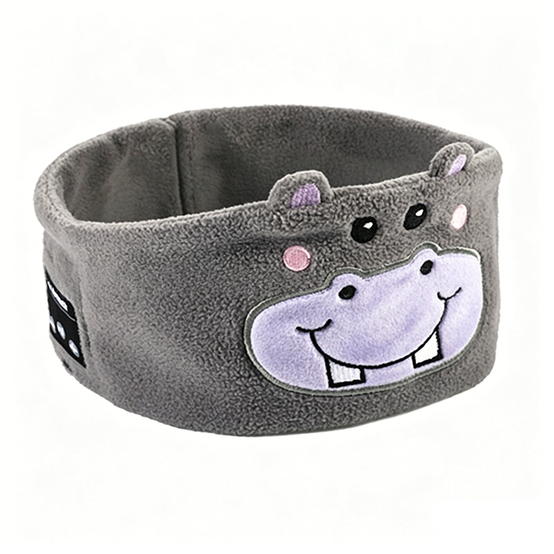Bandeau Bluetooth 2026 pour enfants – 2 en 1 : bandeau doux et masque de sommeil. Parfait pour les voyages ou les siestes.