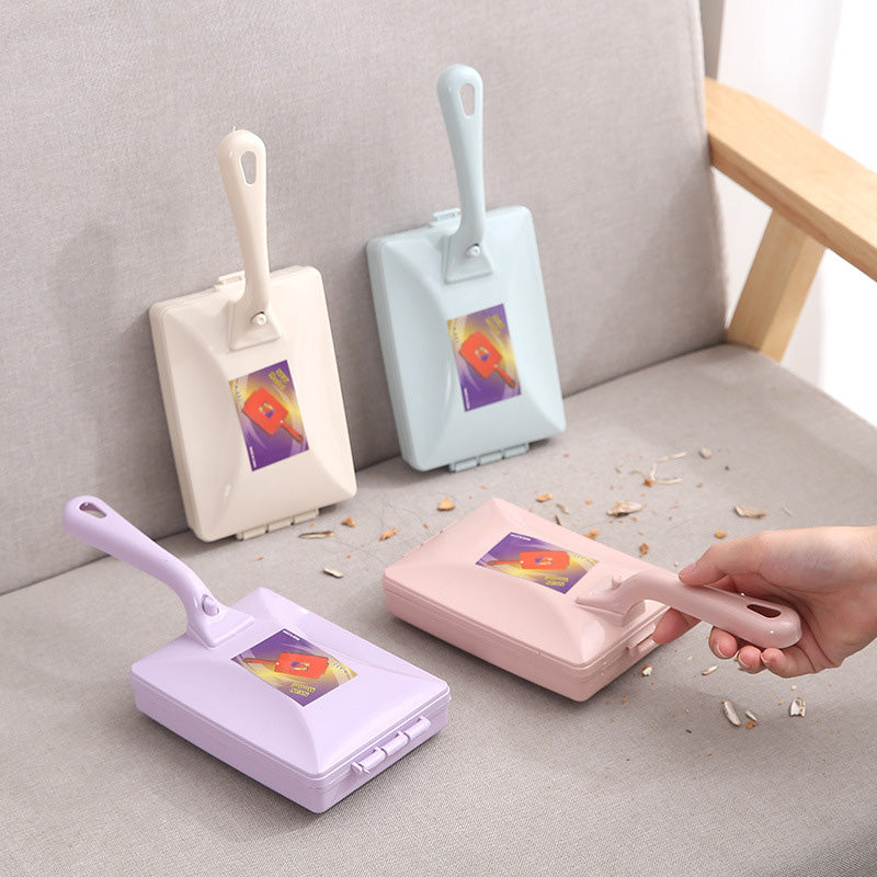 Brosse à tapis double rouleau manuelle - Nettoyage sans effort, retire les poils d'animaux
