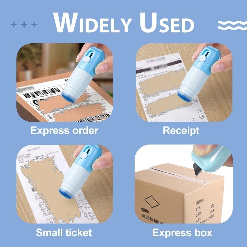 Liquide Correcteur pour Papier Thermique avec Couteau Découpeur