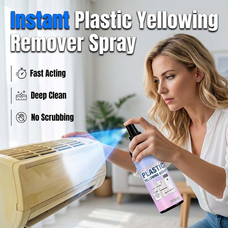 Vaporisateur de blanchiment plastique multi-usage – Du jaunissement au blanc éclatant en quelques secondes ! Pas de frottage, pas de remplacement – il suffit de vaporiser, d'attendre et de restaurer.