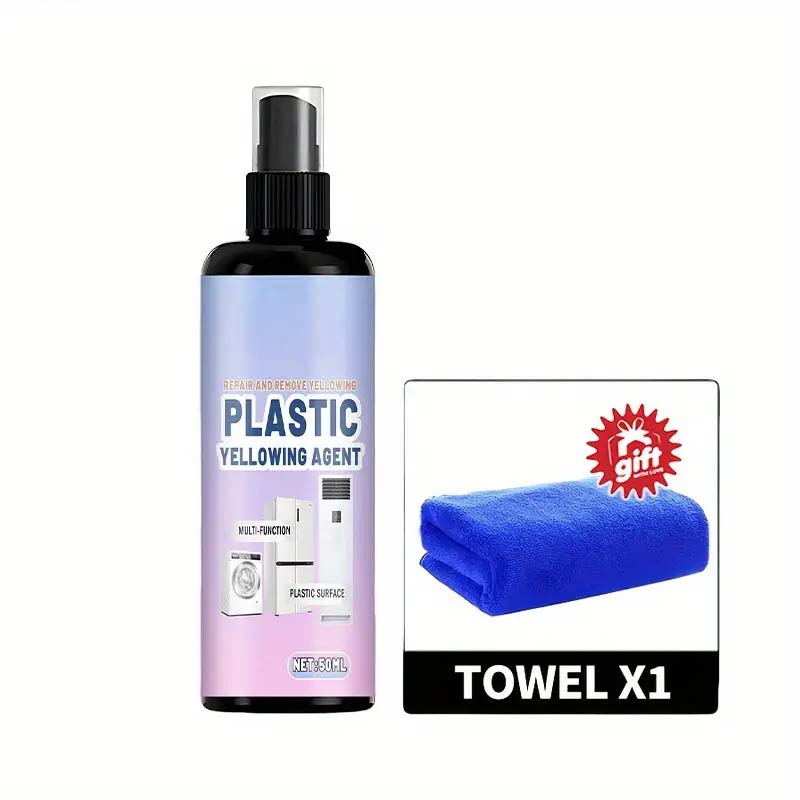 Vaporisateur de blanchiment plastique multi-usage – Du jaunissement au blanc éclatant en quelques secondes ! Pas de frottage, pas de remplacement – il suffit de vaporiser, d'attendre et de restaurer.