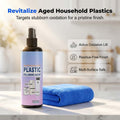 Vaporisateur de blanchiment plastique multi-usage – Du jaunissement au blanc éclatant en quelques secondes ! Pas de frottage, pas de remplacement – il suffit de vaporiser, d'attendre et de restaurer.