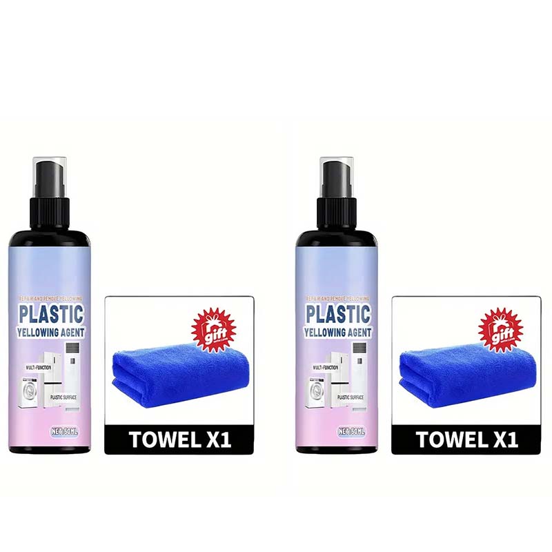 Vaporisateur de blanchiment plastique multi-usage – Du jaunissement au blanc éclatant en quelques secondes ! Pas de frottage, pas de remplacement – il suffit de vaporiser, d'attendre et de restaurer.