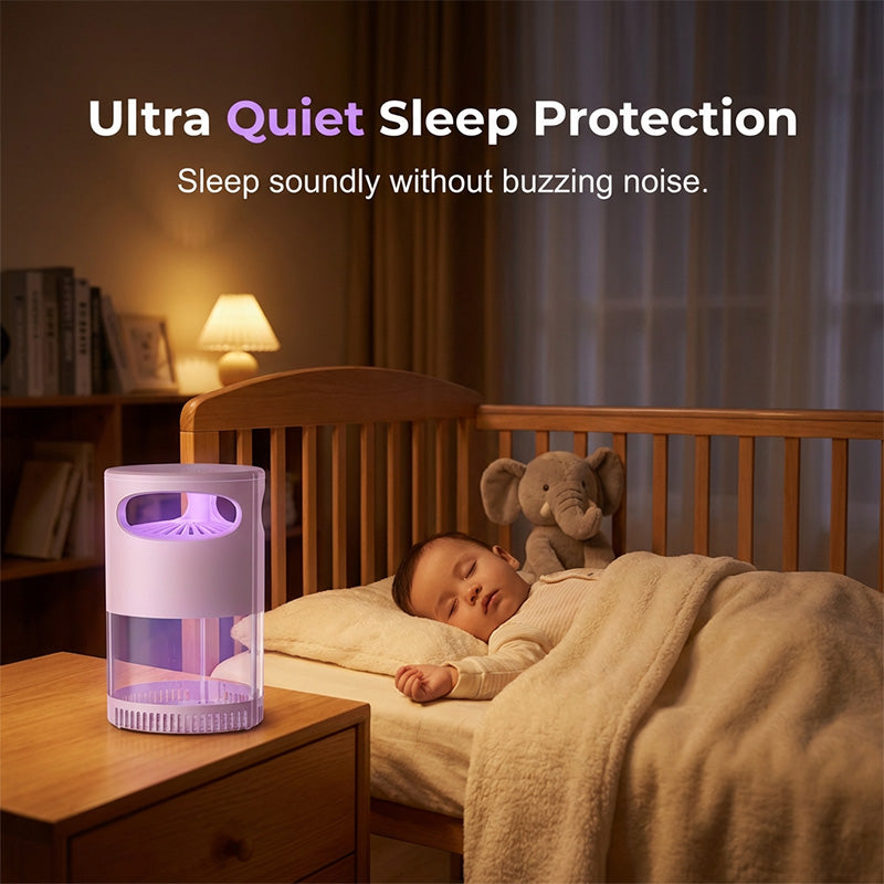 Lampe anti-moustiques UV – silencieuse, USB, sans produits chimiques