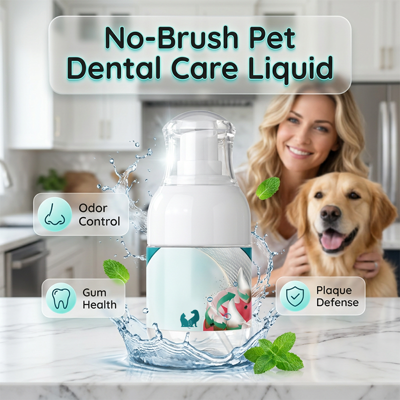 Liquide de soins dentaires sans brosse pour animaux domestiques – Les soins dentaires pour animaux de compagnie simplifiés