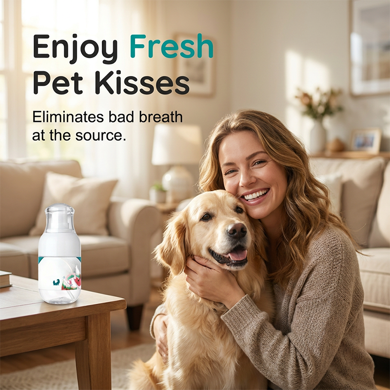 Liquide de soins dentaires sans brosse pour animaux domestiques – Les soins dentaires pour animaux de compagnie simplifiés