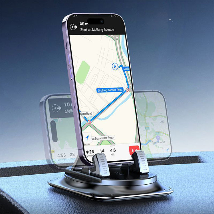 Support téléphone voiture 360° – Fixation ventouse ultra-robuste, compatible avec tous les téléphones