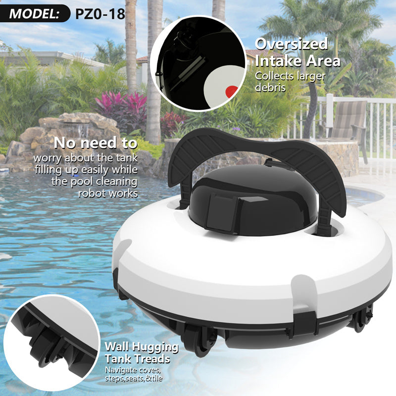Robot nettoyeur de piscine – Sans fil, puissant, intelligent et nettoyage sans effort