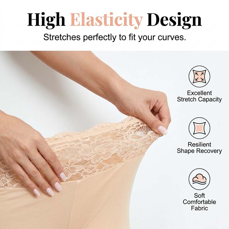 Culotte de sécurité élastique en dentelle pour femmes