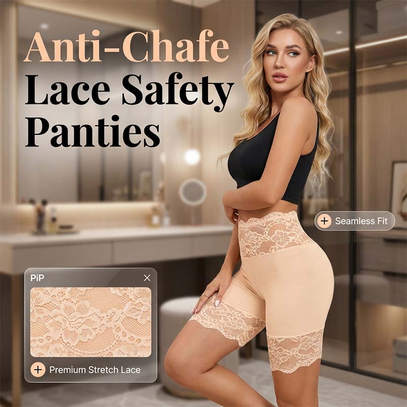 Culotte de sécurité élastique en dentelle pour femmes
