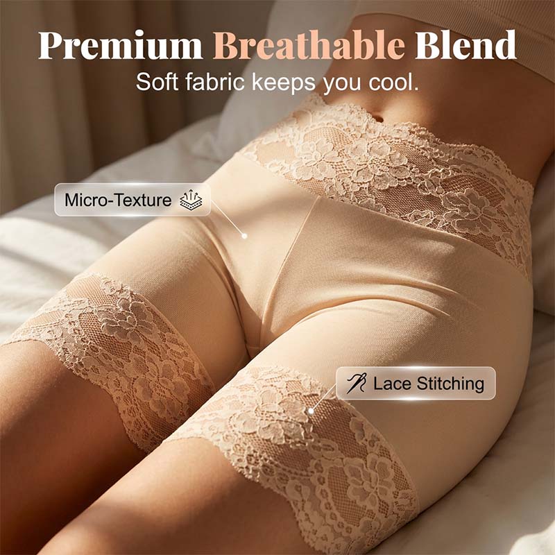 Culotte de sécurité élastique en dentelle pour femmes