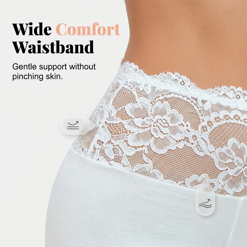 Culotte de sécurité élastique en dentelle pour femmes