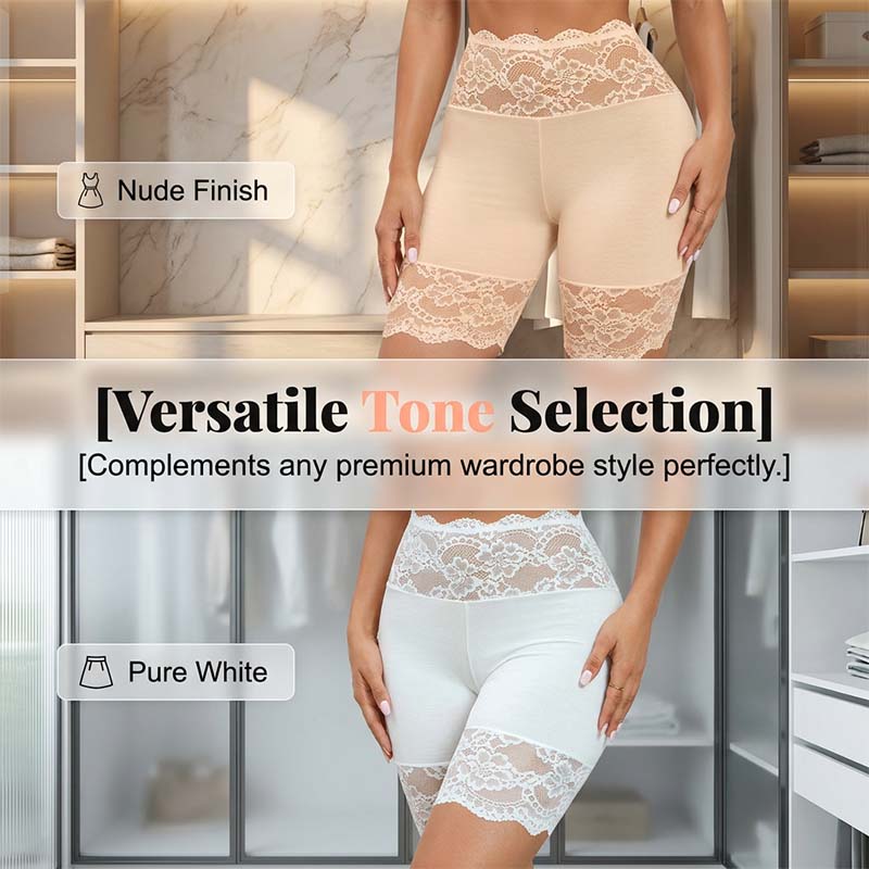 Culotte de sécurité élastique en dentelle pour femmes
