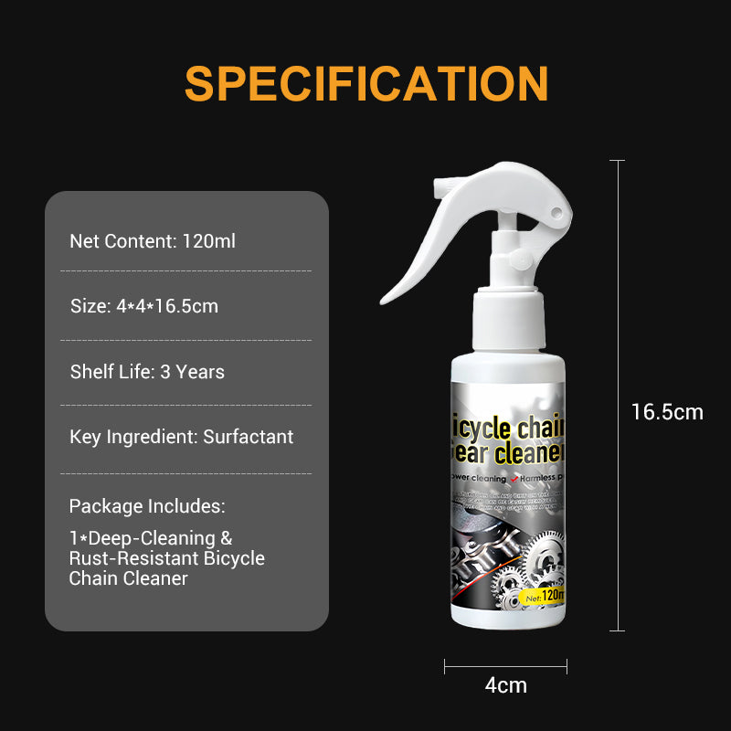 Nettoyant pour chaîne de vélo anti-rouille et à nettoyage en profondeur