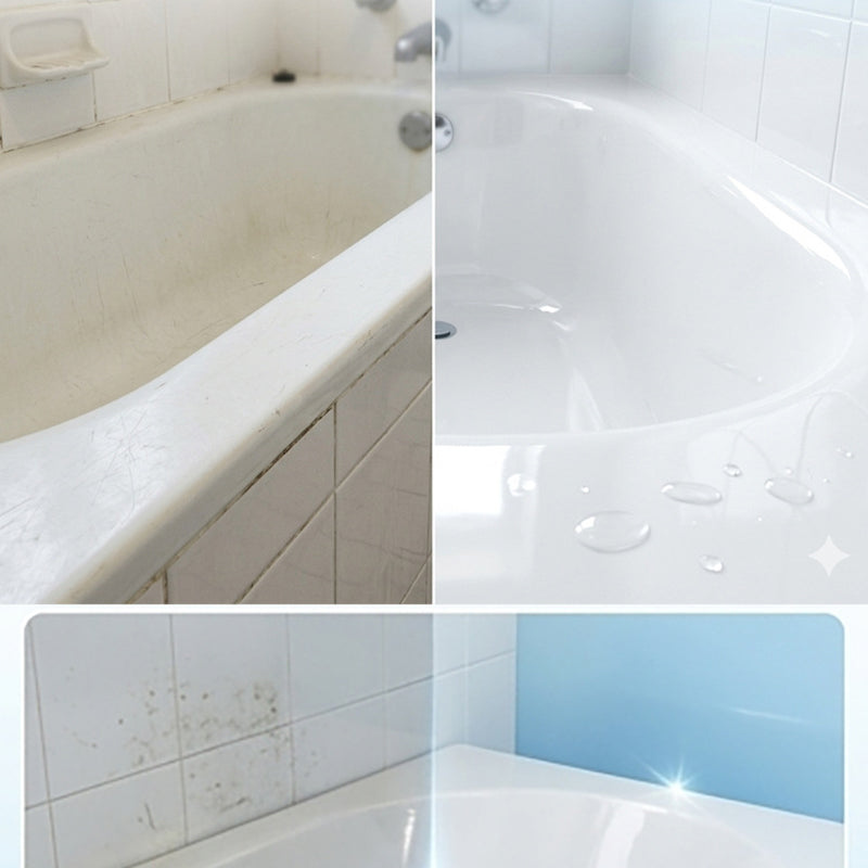 Kit de peinture pour rénovation carrelage et baignoire 2026 – Imperméable, finition antidérapante. Couvre les taches et les fissures. Facile à appliquer soi-même, aucun professionnel nécessaire.