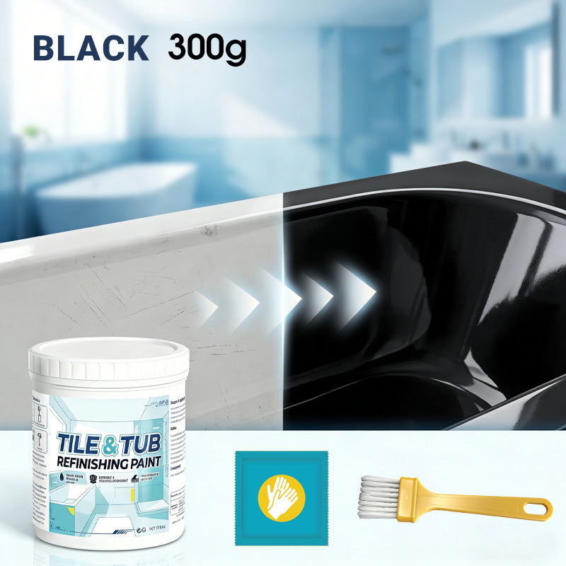 Kit de peinture pour rénovation carrelage et baignoire 2026 – Imperméable, finition antidérapante. Couvre les taches et les fissures. Facile à appliquer soi-même, aucun professionnel nécessaire.