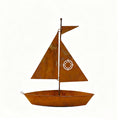 MAINTENANT ! Jardinière métallique bateau à voile rustique – Fabriquée à la main, résistante aux intempéries et parfaite pour les plantes grasses, les herbes ou les fleurs – charmante décoration de jardin ou d'étagère