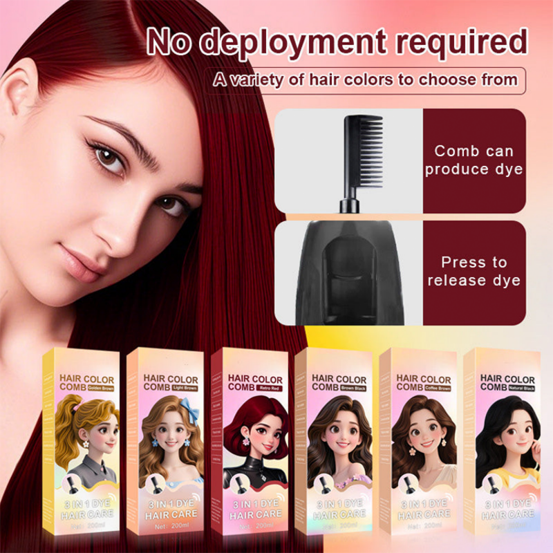 Peigne de coloration 3-en-1