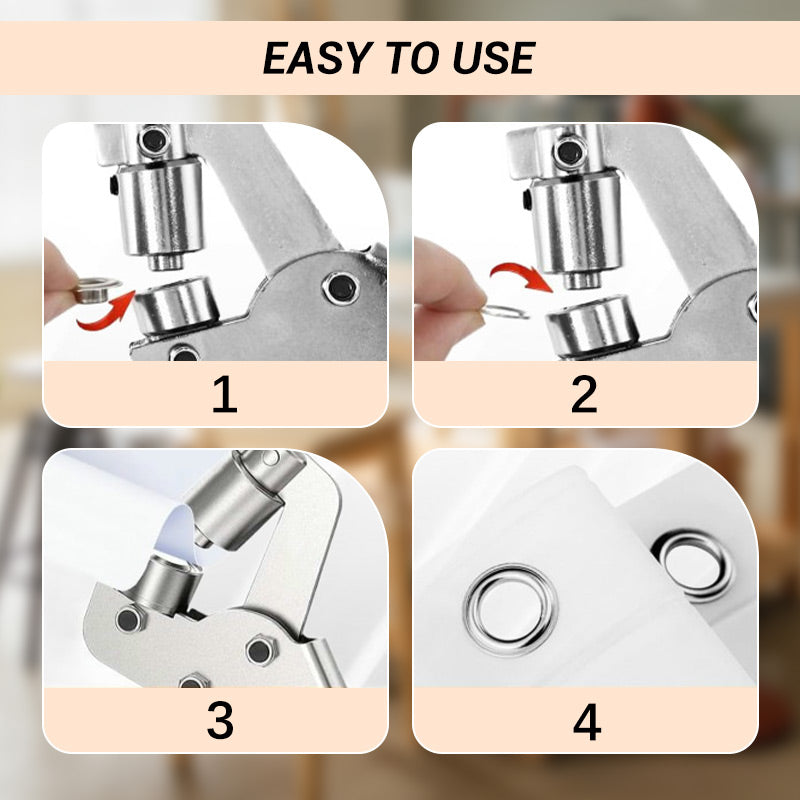Jeu de pinces à œillets – Durable, complet, pour bâches et bricolage