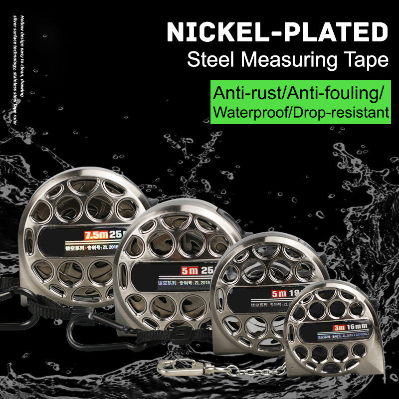 Règle métrique rétractable anticorrosion en acier inoxydable