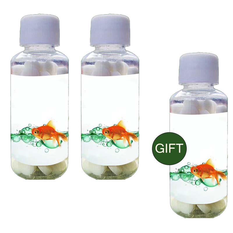 Comprimés purifiants pour eau d'aquarium cristalline