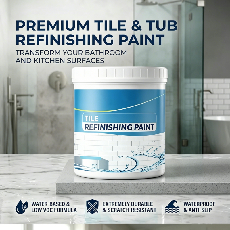 Kit de peinture pour rénovation de carrelage et baignoire