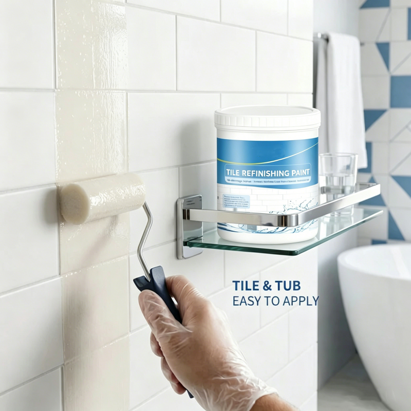 Kit de peinture pour rénovation de carrelage et baignoire