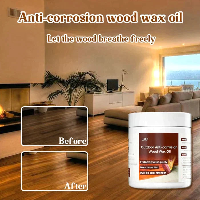 Huile de cire pour bois anticorrosion extérieur (Imperméable et rénovation)