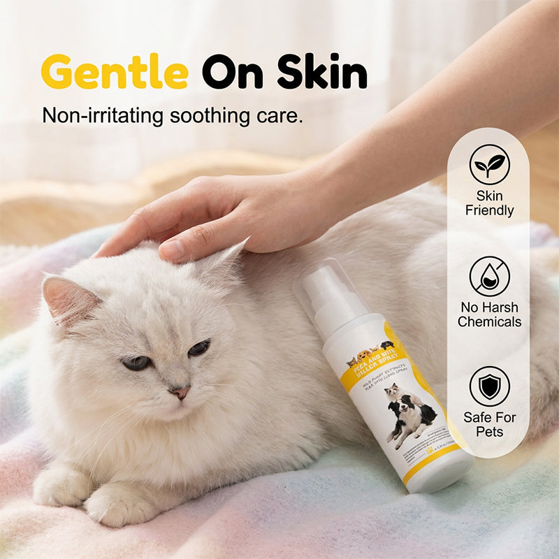 Répulsif antiparasitaire doux pour animaux de compagnie en spray