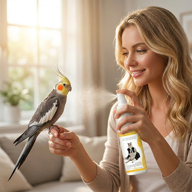 Répulsif antiparasitaire doux pour animaux de compagnie en spray