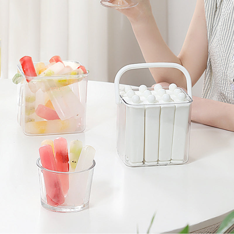 Bac à glaçons en silicone avec support de rangement