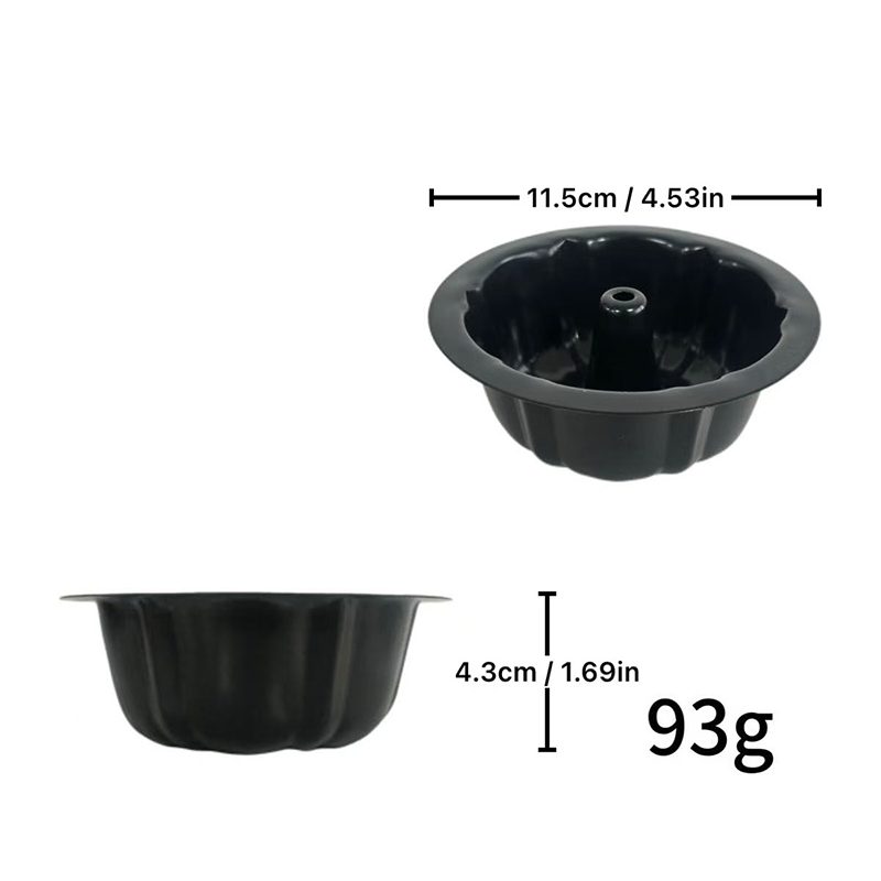 Moule à mini-gâteaux en forme de citrouille en acier au carbone