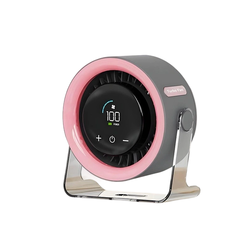 Ventilateur de Bureau 2026 – USB Rechargeable avec Écran LED | 100 Vitesses, Inclinaison à 120° & Oscillation Complète | Ultra-Silencieux pour Chambre, Bureau & Camping | Jusqu'à