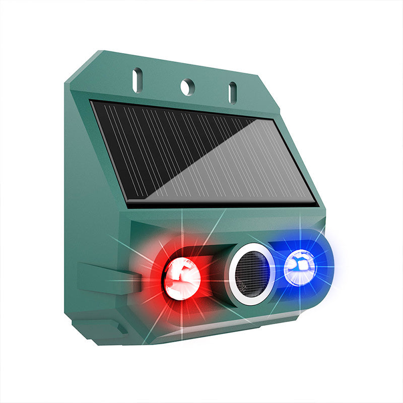 Répulsif animal solaire 2026 – Ultrasons + lumière clignotante. Résistant aux intempéries, protection 24h/24 et 7j/7. Éloigne les nuisibles naturellement.