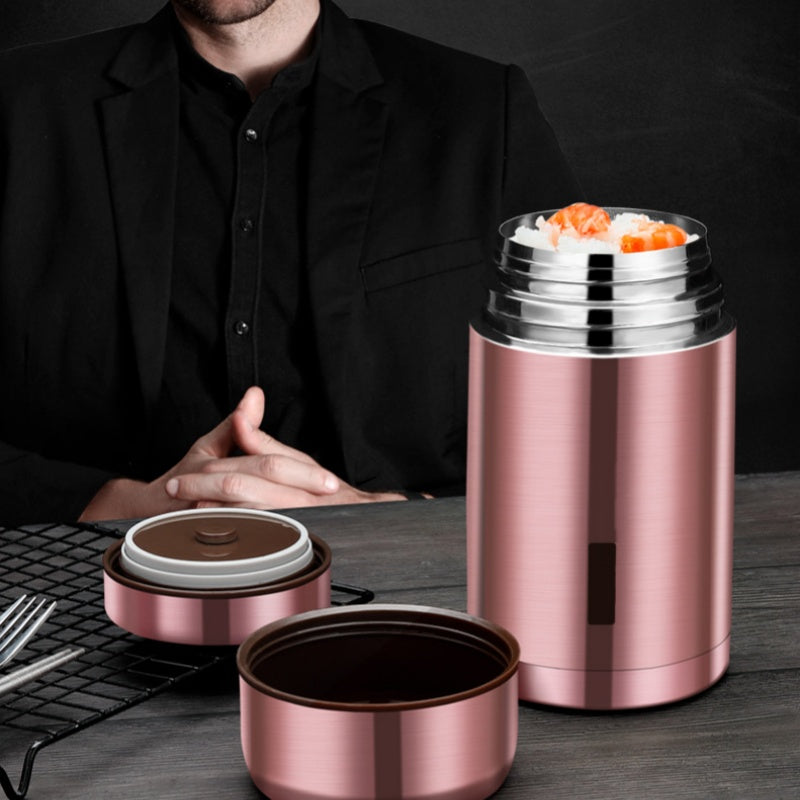 MAINTENANT ! Boîte alimentaire en acier inoxydable 316 – Isolation sous vide et étanche – Essentiel pour la cuisson thermique