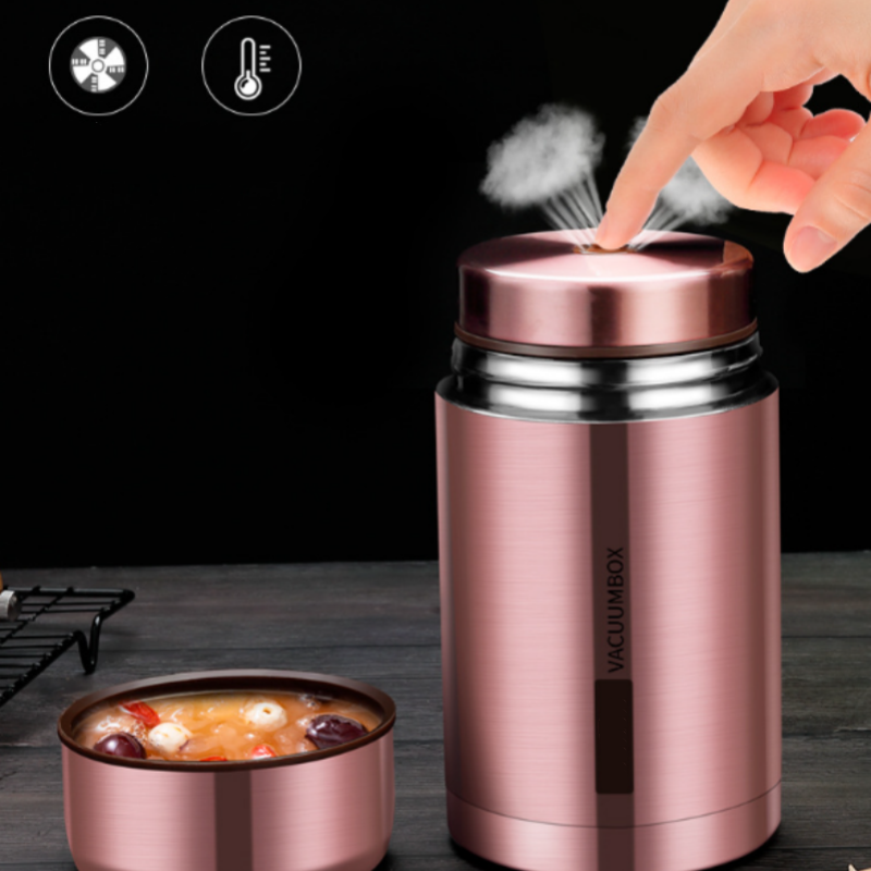 MAINTENANT ! Boîte alimentaire en acier inoxydable 316 – Isolation sous vide et étanche – Essentiel pour la cuisson thermique