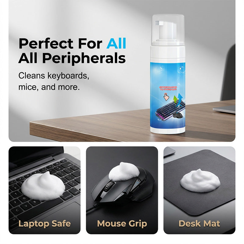 Nettoyant Mousse pour Clavier et Souris