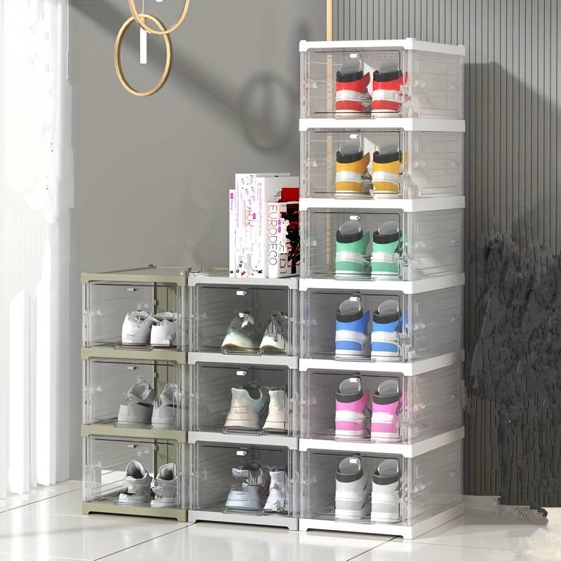 Boîte de rangement pour chaussures épaissie, intégrée et sans installation