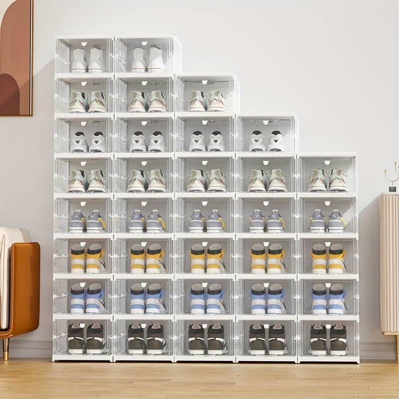 Boîte de rangement pour chaussures épaissie, intégrée et sans installation