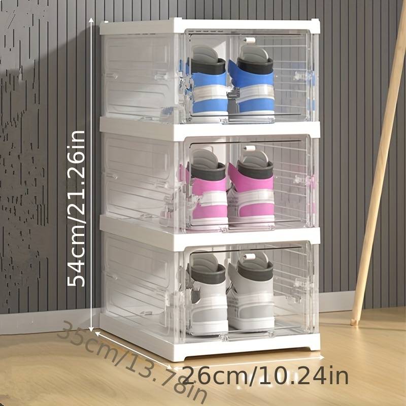 Boîte de rangement pour chaussures épaissie, intégrée et sans installation