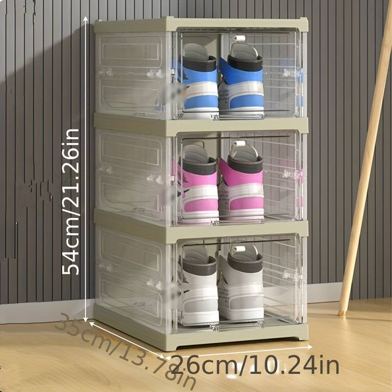 Boîte de rangement pour chaussures épaissie, intégrée et sans installation